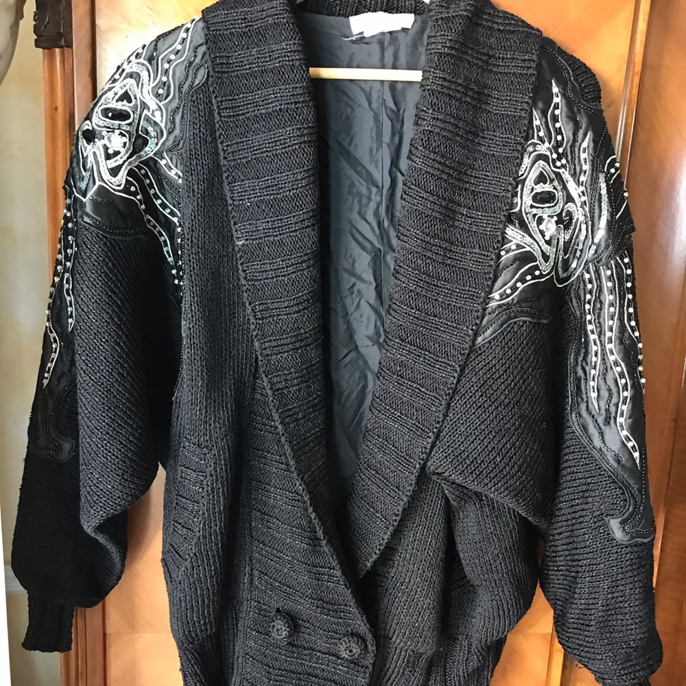 Nannell Cardigan stone embellished XL party sweater On Sale